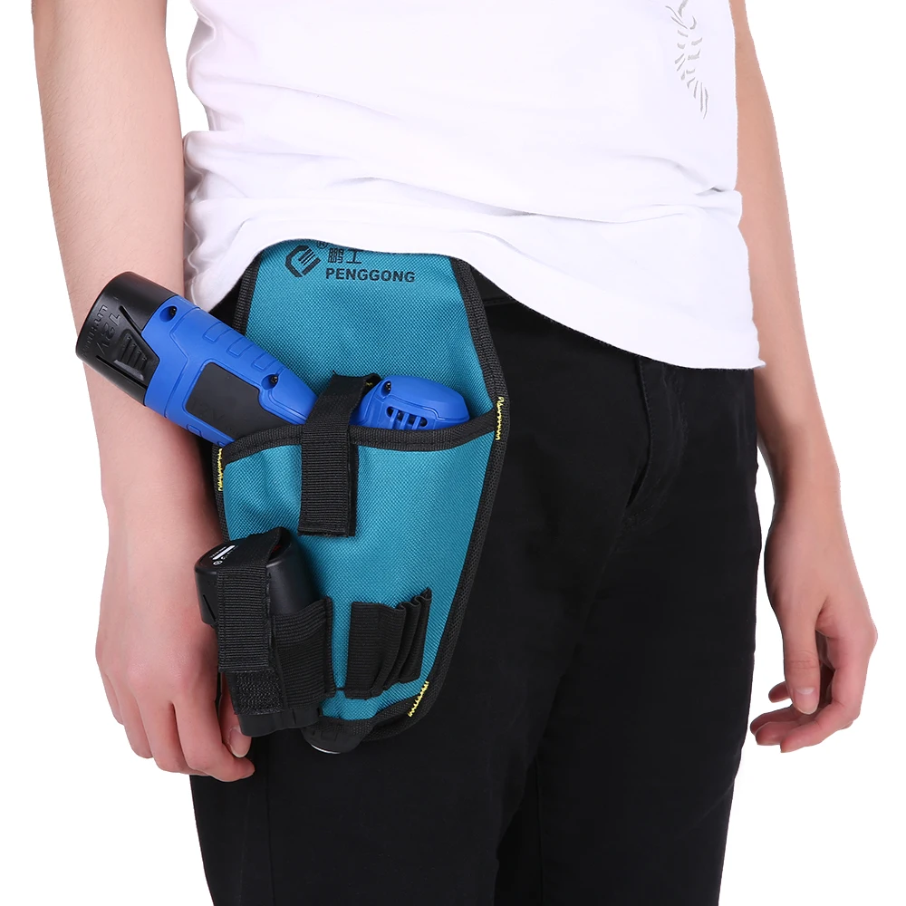 Buy Durable Electronic Drill Bag Waist Tool Pockets Pouch Organizer Drill Waist