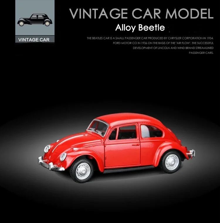 

Beetle model Retro-Vintage classic car Diecasts & Toy Vehicles Toy Cars Kid Toys For Children Gifts Boy Toy New 1:32