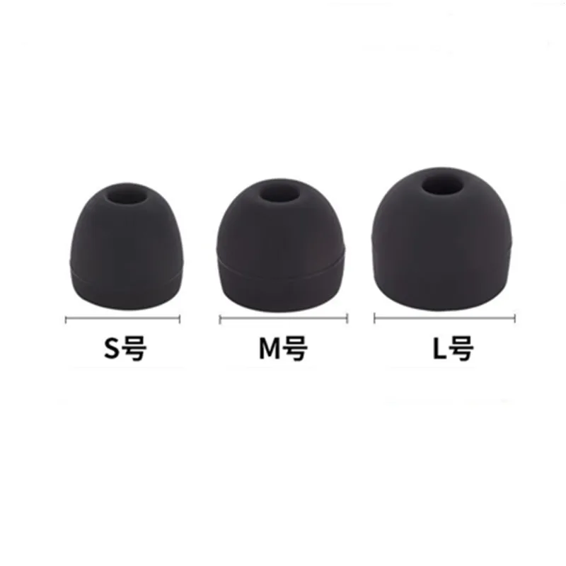 linhuipad wholesale 4MM inside diameter Replacement in ear earphone accessories Eartips Earbuds Silicone Earpad Ear Tips 3000pcs |