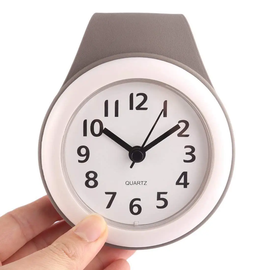 

waterproof anti-fog suction cup wall clock Fashion bathroom