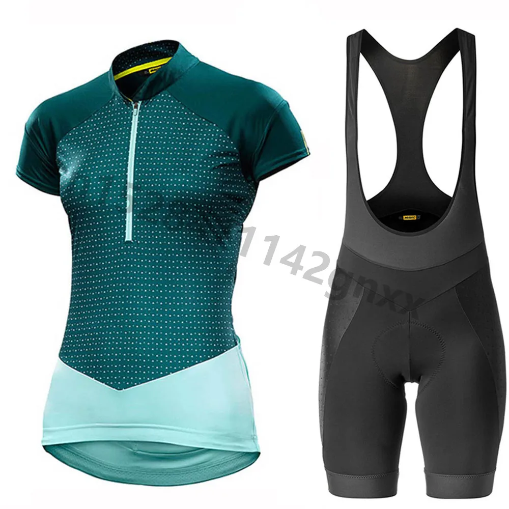 New MAVIC Summer Anti UV Cycling Jersey Set PRO TEAM MTB Bicycle Clothing Quick Dry Maillot Ropa Ciclismo Women Cycling Set - Цвет: 3