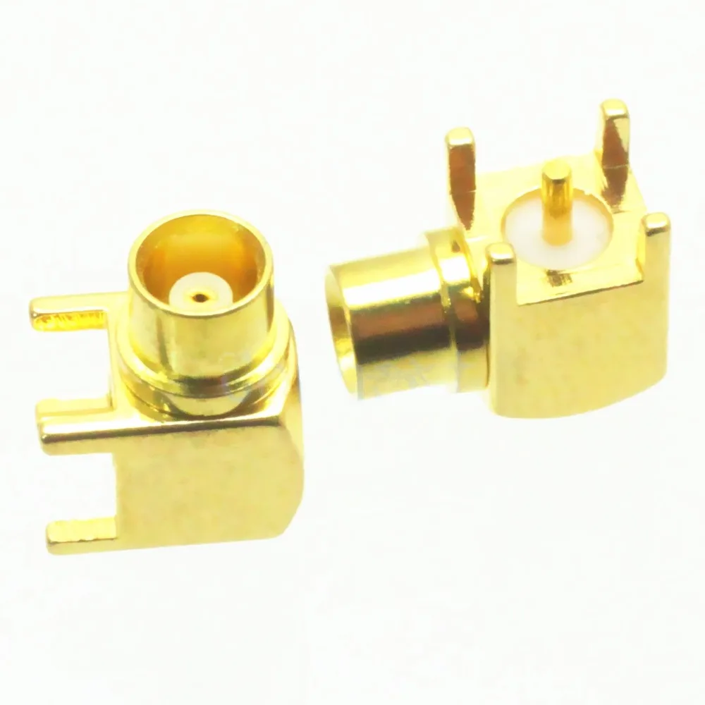 

100PCS MCX Female Jack Right Angle Solder PCB Mount RF Connector