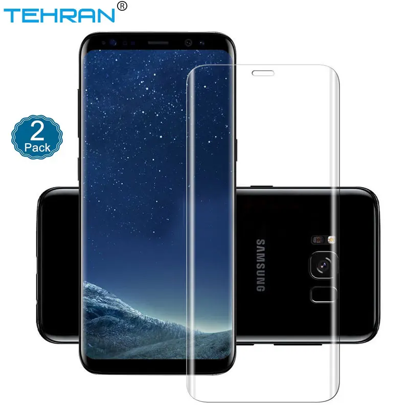 2 Pack Full Cover Tempered Glass For Samsung Galaxy S9 Plus Screen Protector for S8 Protective Film | Мобильные телефоны и