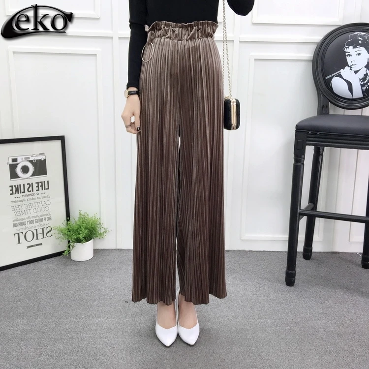 Wide Leg Pants Female Work Capris 