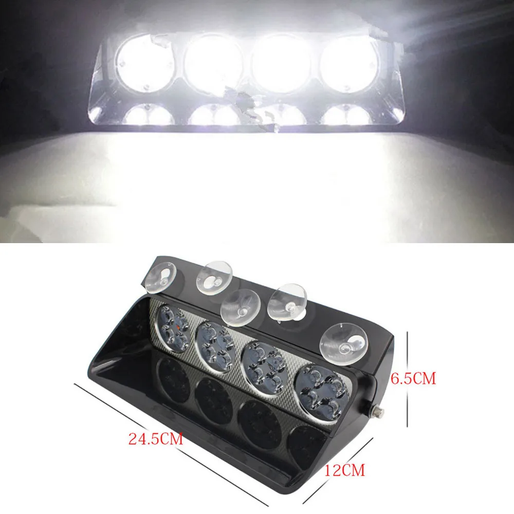 XYIVYG 48W 16 LED Car Dashboard Emergency Warning Flash Strobe Light