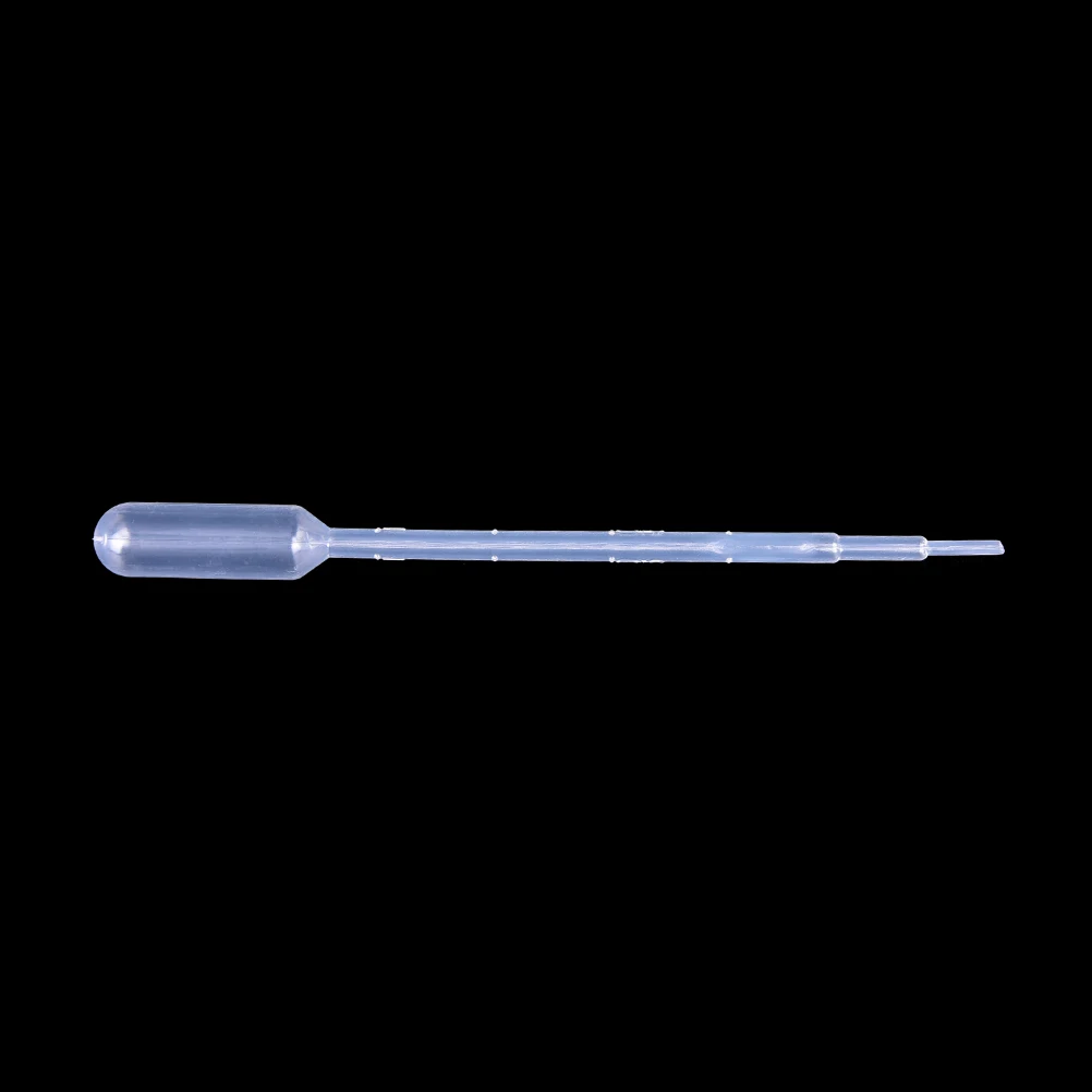 100PCS 1ML Transparent Pipettes Disposable Safe Plastic Eye Dropper Transfer Graduated Pipette School Lab Supplies Brand