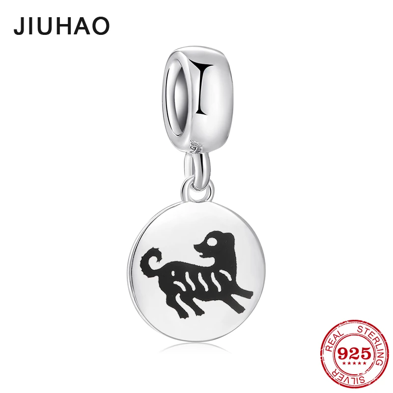 

New fashion 925 Sterling Silver Animal Charms Dog fine Pendants beads Fit Original Pandora Charms Bracelets making 2018
