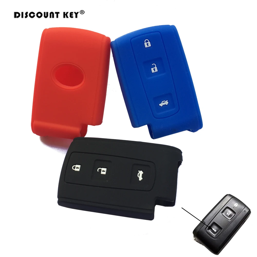 Silicone Car Key Cover For Toyota Corolla Crown Yaris Prius Crown