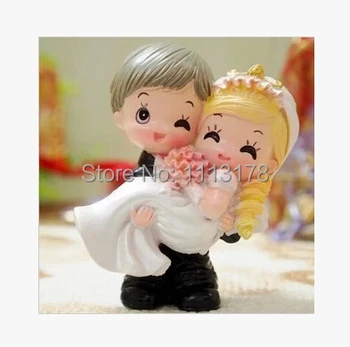 

Free Shipping "Sweet Moment" Resin Wedding Cake Topper Wedding Decoration Party Ceremony Supplies