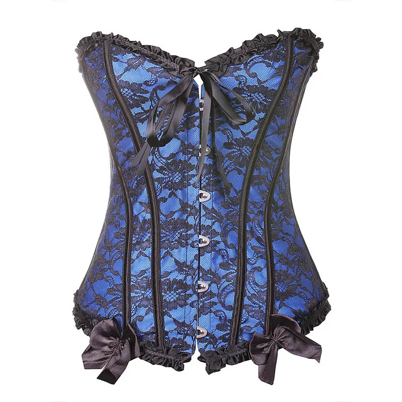 Lace Sexy Corsets and Bustiers Body intimates Black Renaissance