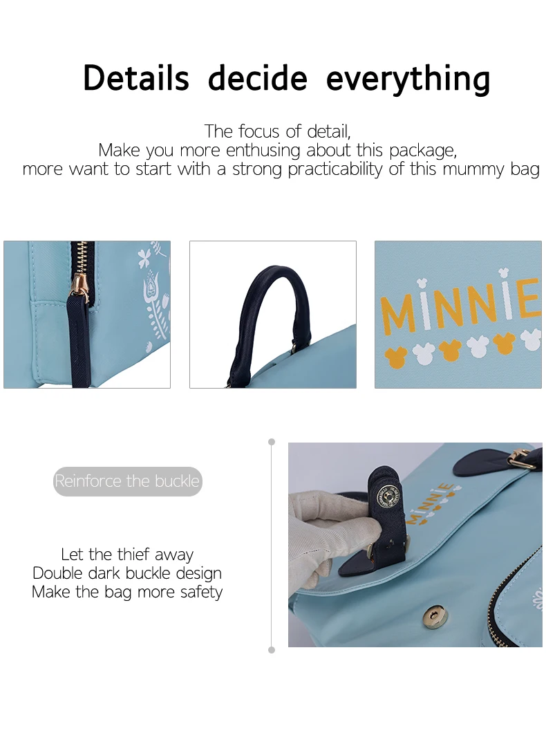 Disney пеленки мешок большой емкости изоляции мешок рюкзак для мам Микки Водонепроницаемый мешок для беременных