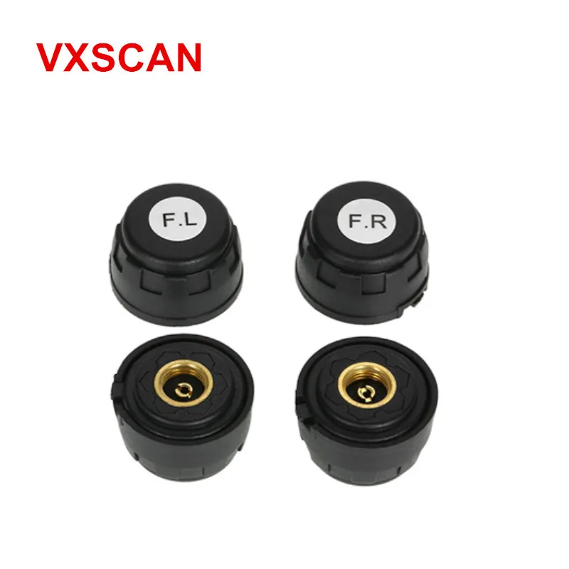 

KOLSOL TS61 Tire Pressure Monitoring System TPMS and Cigarette Lighter Plug TPMS Temperature Gauge with 4 DIY External Sensor