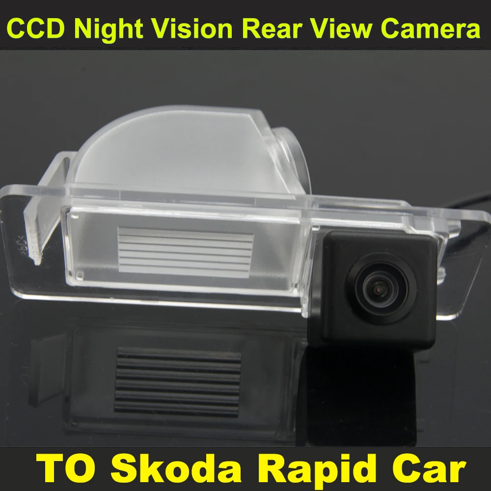 Автомобильная камера заднего вида с ночным видением CCD для Skoda Rapid|car rear view reverse|car