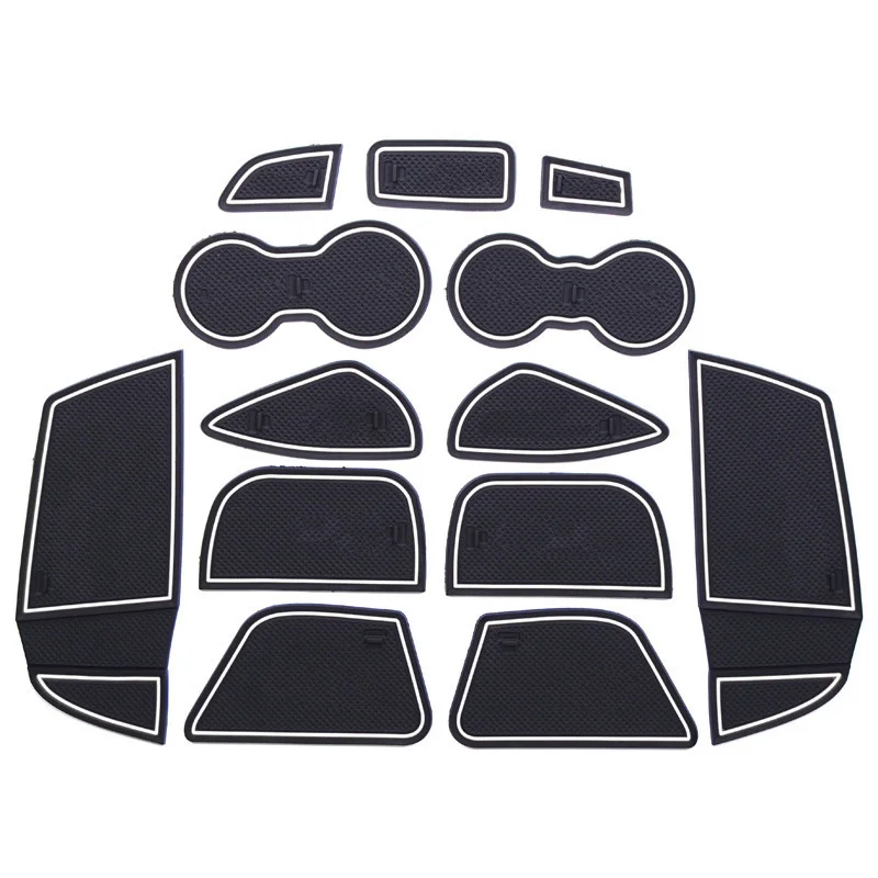 

Rubble Door Groove Mat styling For Kia K2 RIO KX cross K3 K4 K5 Forte Sportage Sorento Sportage Soul KX3 KX5 KX7