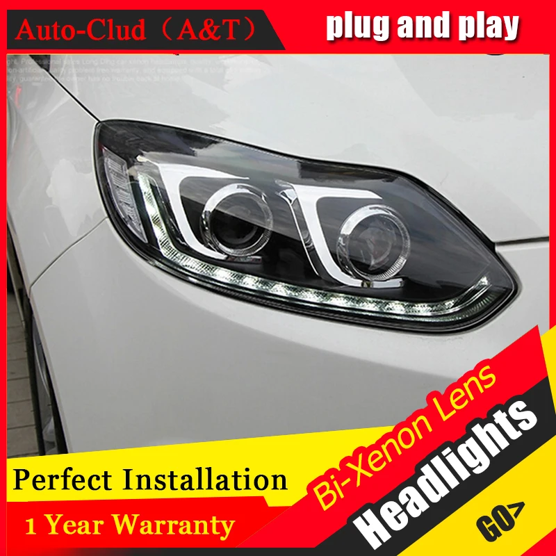 Auto Clud Style LED Head Lamp for Ford Focus 3 led headlights 2012 2014 cob signal