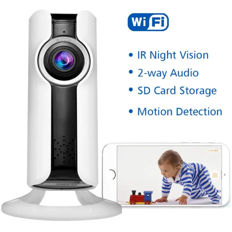 

WIFI IP Panoramic Camera VR 180 Degree 720P HD Security Camera Remote Control Surveillance Camera For Home Office Night Vision