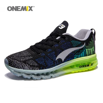 

ONEMIX Air Cushion Men's Sport Running Shoes Mesh Knit Trainers Tennis gym shoes men Outdooor Travel Walking Jogging Footwear Tn