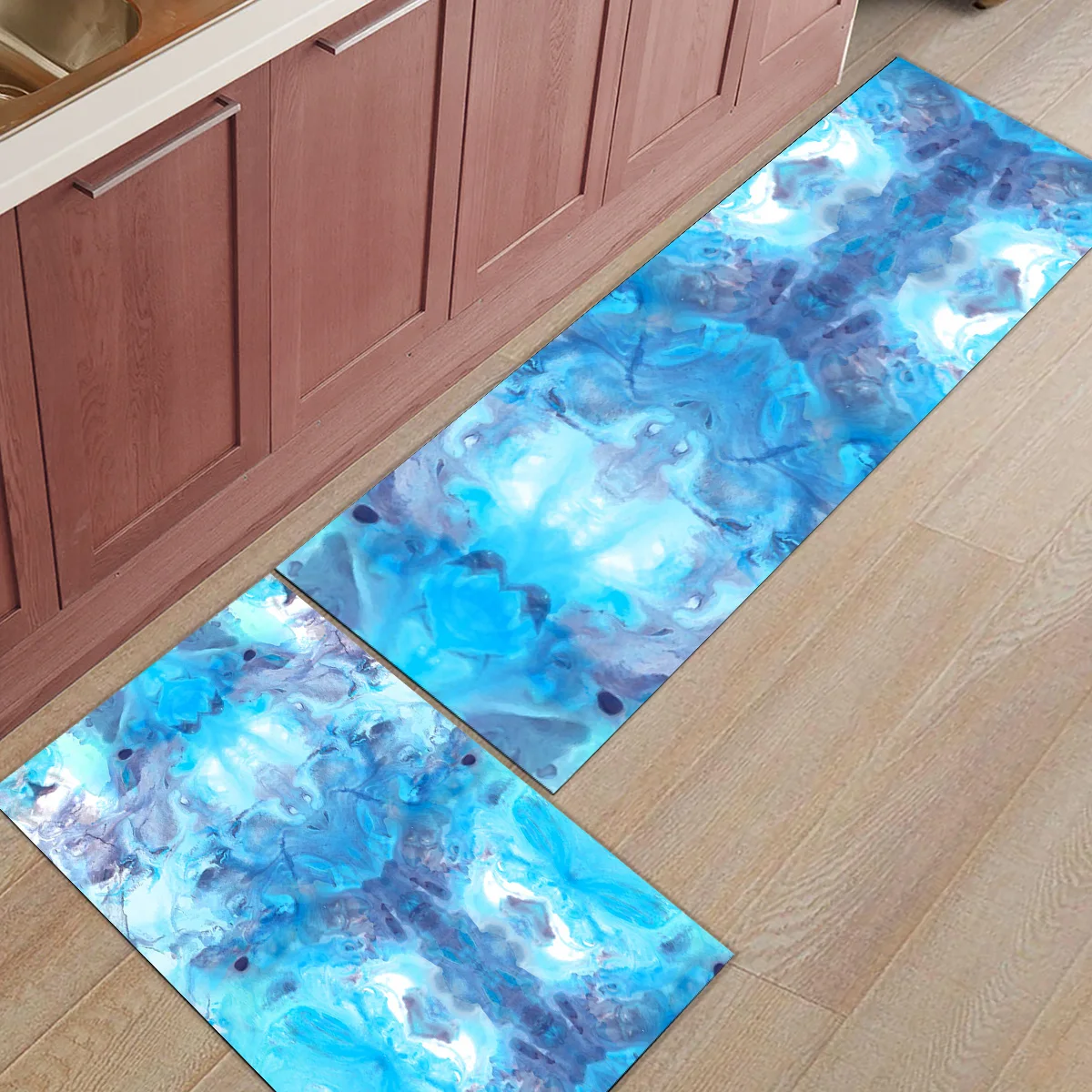 

Blue Marble Pattern1Doormats For Entrance Way Dirt Debris Mud Trapper Boot Shoes Scraper Water Absorbent Accessory Sets Accent