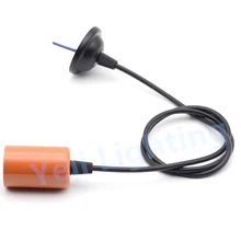 Горячая Распродажа мини установка на потолке с E27 Edison ретро Красочный держатель лампы для потолка лампа люстра освещение аксессуары orange