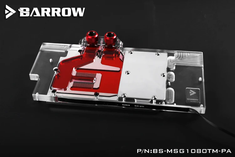 

Barrow BS-MSG1080TM-PA Mini Water Cooling Block for MSI GTX1080Ti GAMING X TRIO