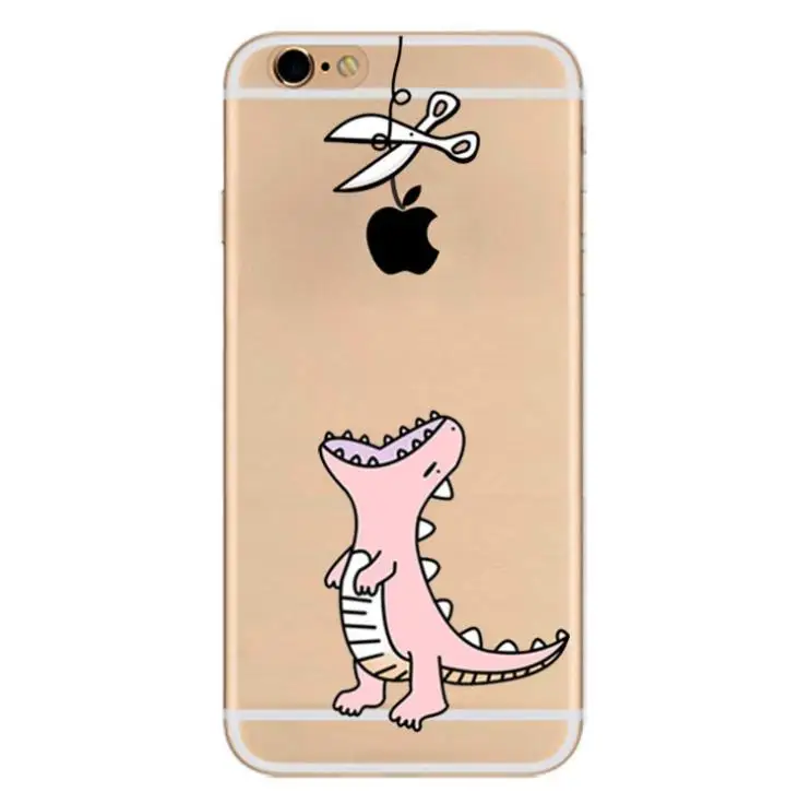 

DOYAEL For iPhone 7 Plus Colorful Phone Case Soft Tpu Silicone Cover Printed Fundas Case Cute Animals Back Case