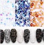 3mm 1000pcs Resin Beads Many AB Colors Loose Imitation Flatback Half Round Pearls For Jewelry Nails Art Tips Decoration