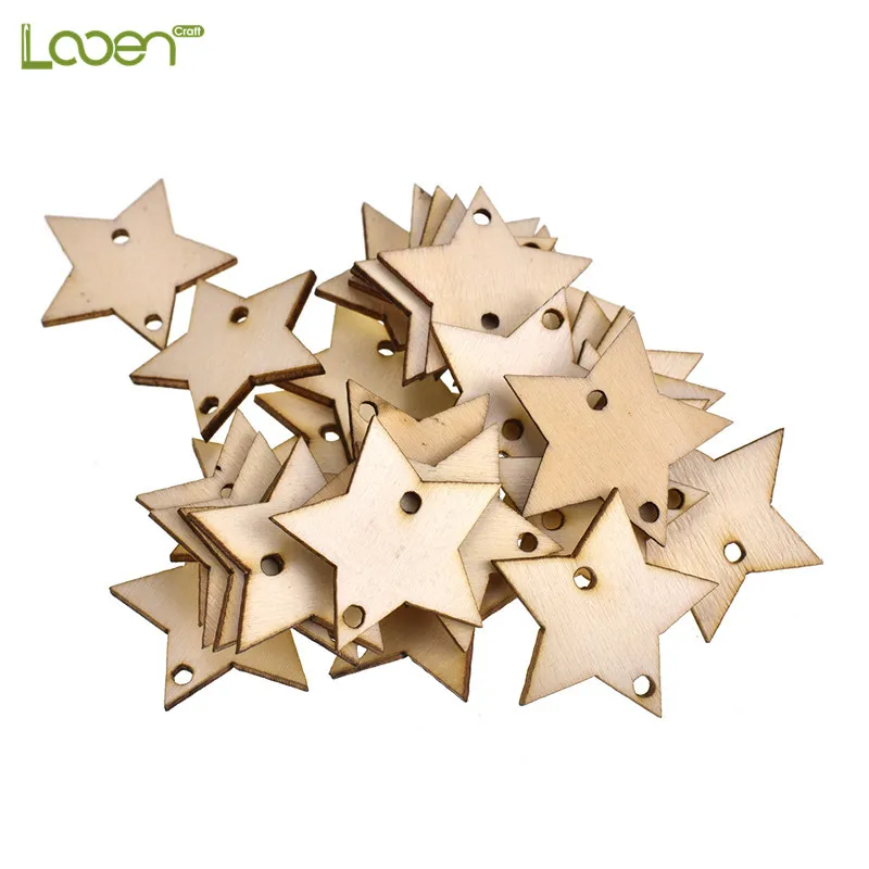 

100 Pcs 2-Hole Sewing Wooden Buttons Star Shaped Wood Buttons For Women Children Clothes Decorative Button Scrapbooking Craft