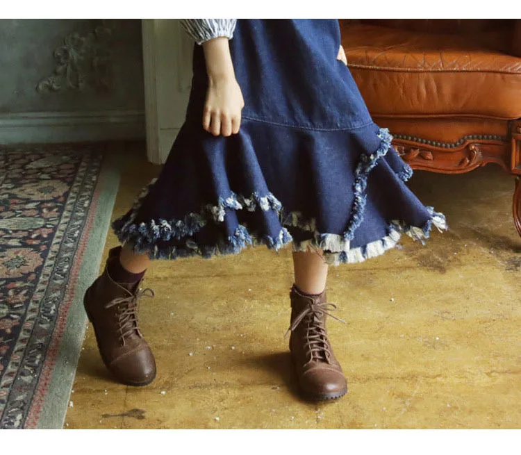 school jeans teenage girls skirts princess clothing tassel denim long kids skirts for girls autumn winter 2017 children clothes  4 5 6 7 8 9 10 11 12 13 14 15 years  little baby girls skirt for kids girl girls autumn dress (12)