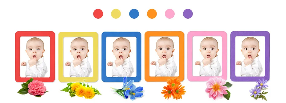 930 Magnetic Picture Frames Fridge Magnet Photo Frame Colorful Photo frames for Photos Home Room Wall Decor with EVA Surface_07
