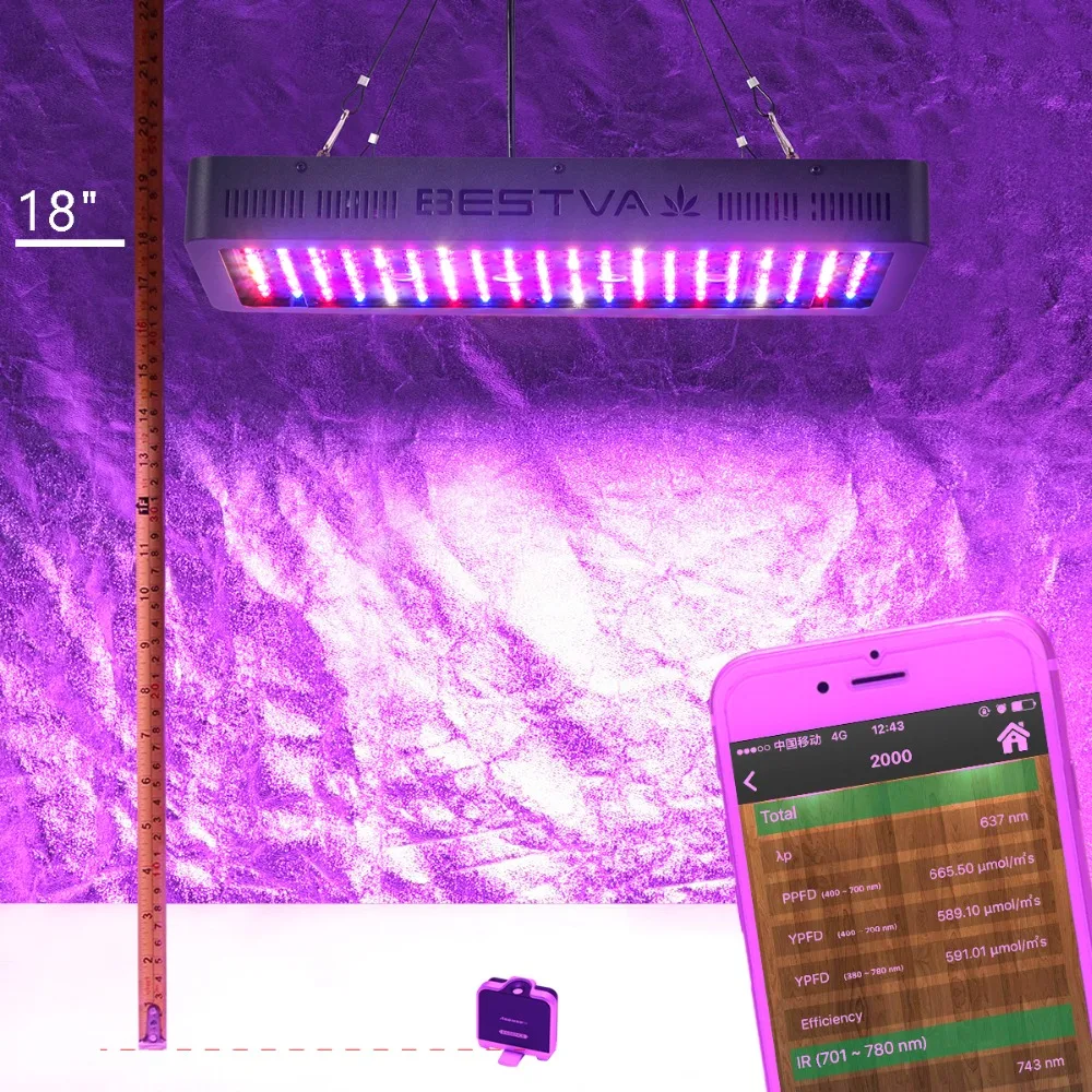 2000 W Led grow lights full spectrum 200 шт двойные чипы для выращивания светодиодных чипов