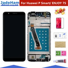 Pantalla LCD inteligente para Huawei P, montaje de digitalizador con pantalla táctil para Huawei P Smart LCD con marco FIG LX1 L21 L22