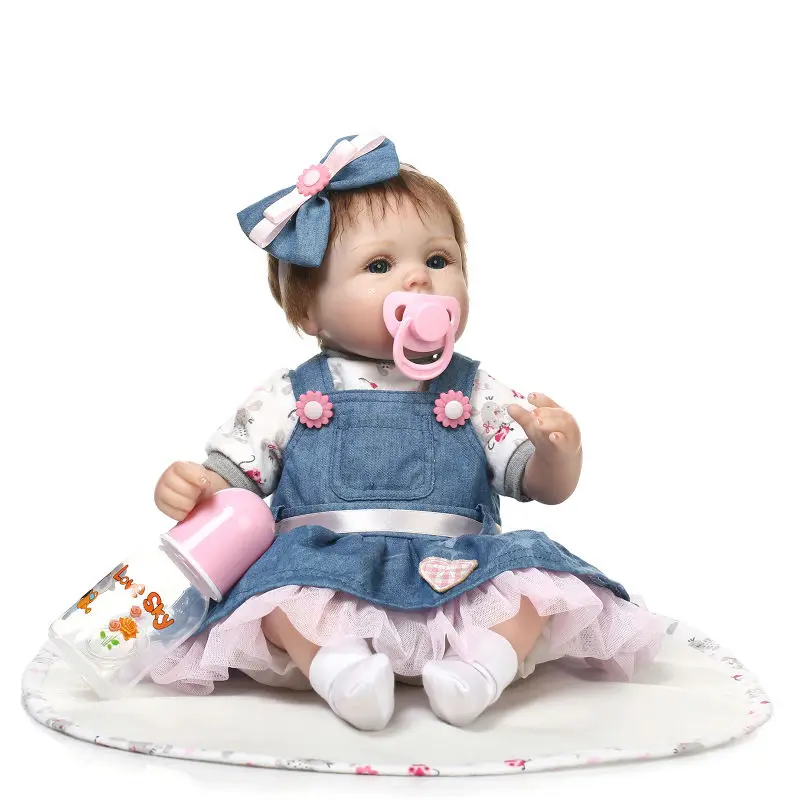 NPK последняя новинка 43 см Силиконовые Reborn Boneca Реалистичная Мода Детские куклы для принцессы Детский подарок на день рождения Bebes Reborn куклы