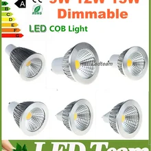Супер яркий светодиодный COB Светодиодная лампа 9 Вт 12 Вт 15 Вт RGB Led лампочки 60 угол затемнения E27 GU10 MR16 Светодиодный прожектор теплый/чистый белый/холодный белый 110-240 V 12 V