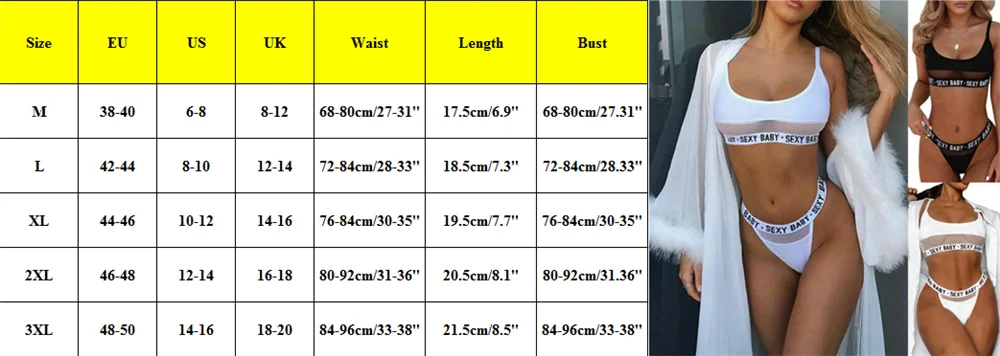 Сексуальный женский бюстгальтер с сеточкой+ стринги 2 шт. комплекты бикини с буквенным принтом женские наборы бюстгальтер+ трусы летние женские наборы