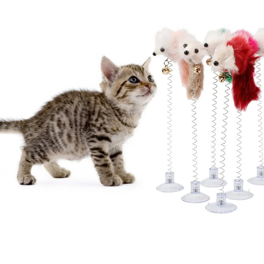 1pc Creative Funny Cat Plush Toy Pet Cat Puppy Chew Play Training Toys