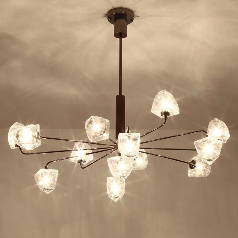 

Post Modern glass shades pendant light creative LED art deco hanging lamp fixture for living room dinner room bedroom hotel