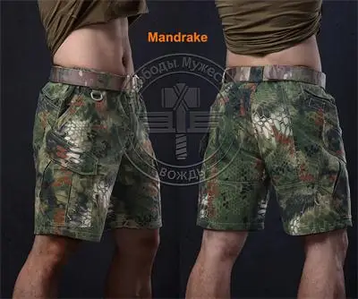 Тактические летние шорты милитари по колено короткие штаны для тренировок камуфляж-Рипстоп Kryptek армейские шорты легкие - Цвет: Kryptek Green