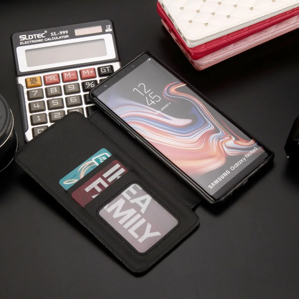 Кожаный чехол-бумажник с откидной крышкой для samsung S7 EDGE S10 Lite S8 S9 Plus, Роскошный чехол для телефона с короной и вспышкой для Note 8 9