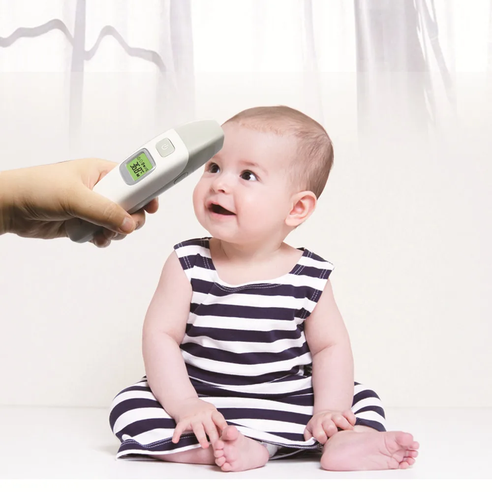 Digital LCD IR Infrared Thermometer Gun Laser Non-contact Baby Forehead Body Surface Eardrum Temperature instruments JPD-FR408 (21)