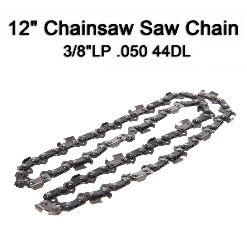 

12'' 14'' Metal Chainsaw Saw Chain Blade 3/8''LP .050 Gauge 44DL 52DL Pole Cut Wood Quick