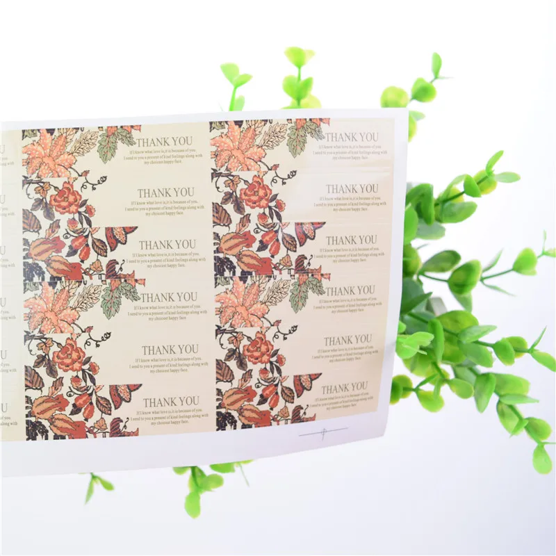 18 шт./лист ярлыки для упаковки цветов|tag thank you|stickers forsticker for wedding |
