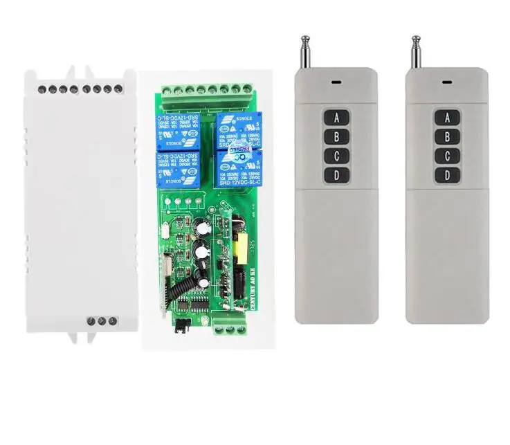 1000M Long range AC 85v 250V 110V 220V 230V 4CH RF Wireless Relay