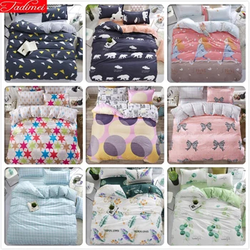 

3/4 pcs Bedding Set Duvet Cover Sheet Pillowcase Bed Linens Adult Kids Child Bedspreads Single Twin Full Double Queen King Size