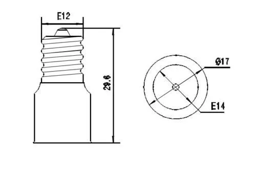 led lamp e12 to e 14