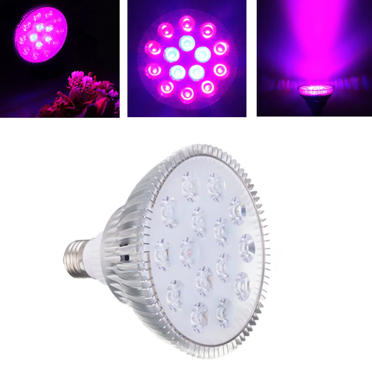 45w E27 Led Grow Light For Indoor Plant Ac85265v Red+blue Led Plant