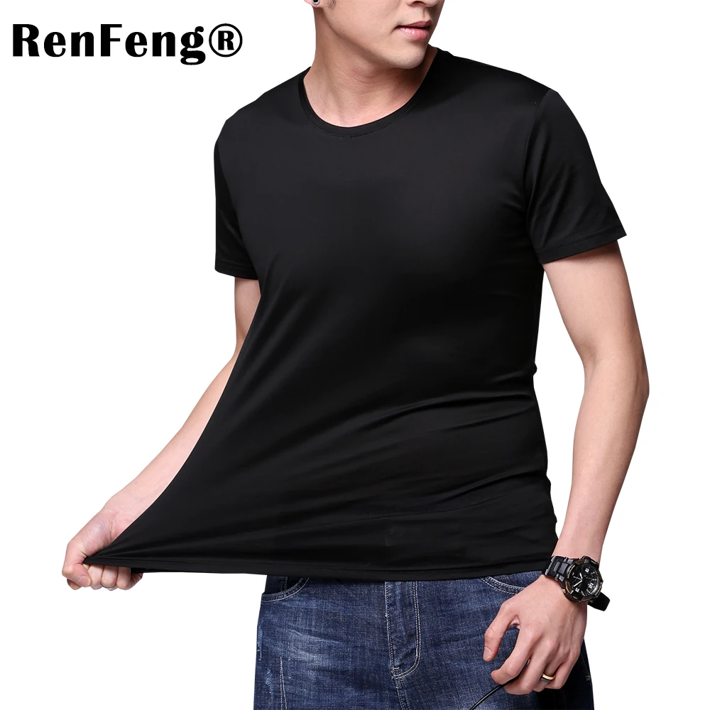 Solid color 100% Mercerized Cotton T Shirt Mens Black White T-shirts 2018 Summer Skateboard Tee Boy Hip hop Skate Tshirt Tops (2)