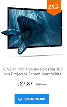 HENZIN 40 дюймов 16:9 мини настольный проектор экран HD Матовый белый портативный Настольный проекционный экран для светодиодный/lcd/DLP проекторы