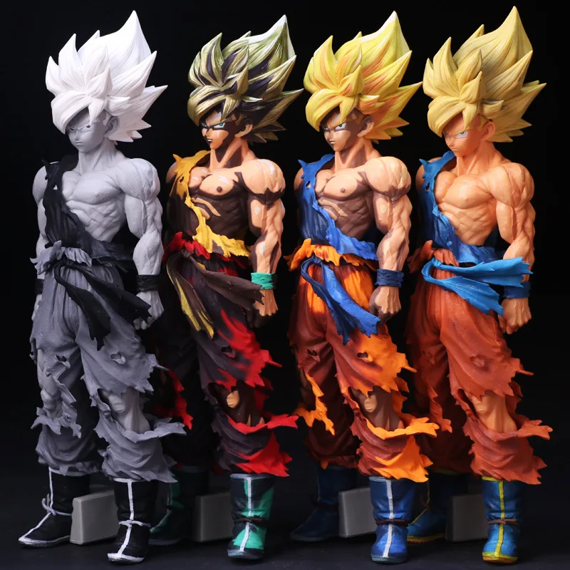 

SMSP Big Size Special Anime Paint Color Comic 35CM Dragon Ball Z Super Saiyan The SON GOKU PVC Action Figure Collection Toys