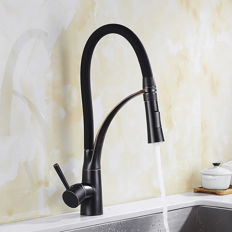 MTTUZK-Pull-Out-Kitchen-Faucet-Oil-Rubbed-Bronze-Dual-Sprayer-Nozzle-Cold-Hot-Water-Mixer-crane