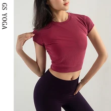 Качественные женские спортивные футболки для занятий йогой, спортивные футболки для фитнеса, топы Спортивные для женщин, быстросохнущие спортивные футболки для спортзала